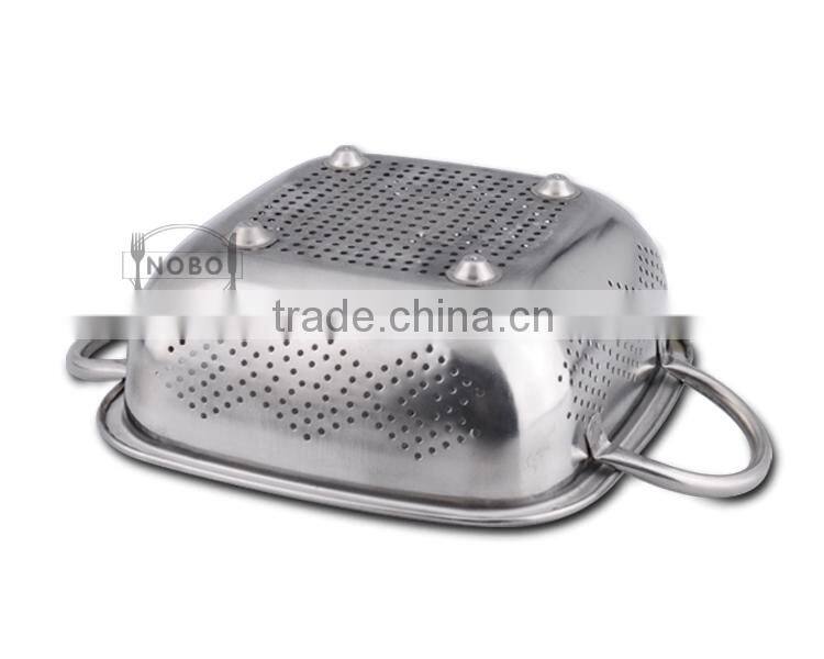 Chaozhou Nobo stainless steel colander with handle