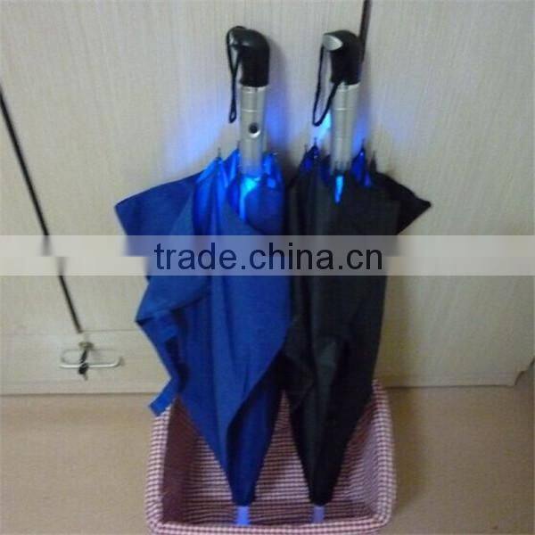 Wholesale automatic open and luminous LED umbrella head knocked cloth