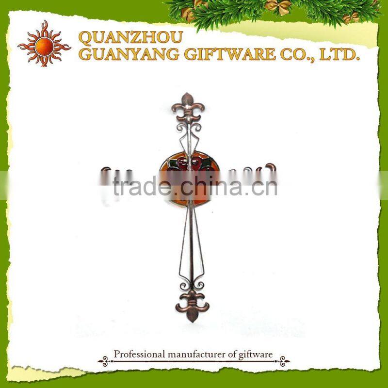 22" Metal cross wall hanging metal crosses art
