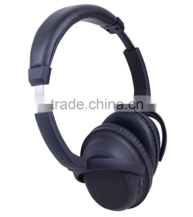 Noise-Reducing Bluetooth Headphones Over-The-Ear Wireless Headphones with CSR 4.0 Built-in Mic and 12 Hour Battery