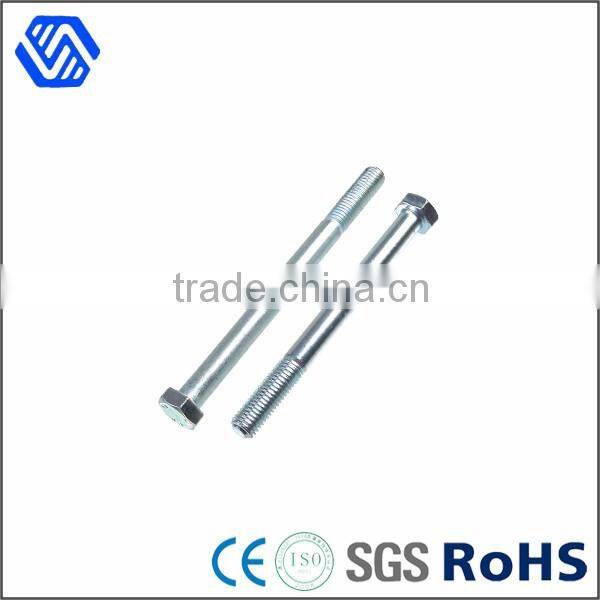 China Manufacture DIN 931 Half Thread Hex Bolt Long Hex Bolt