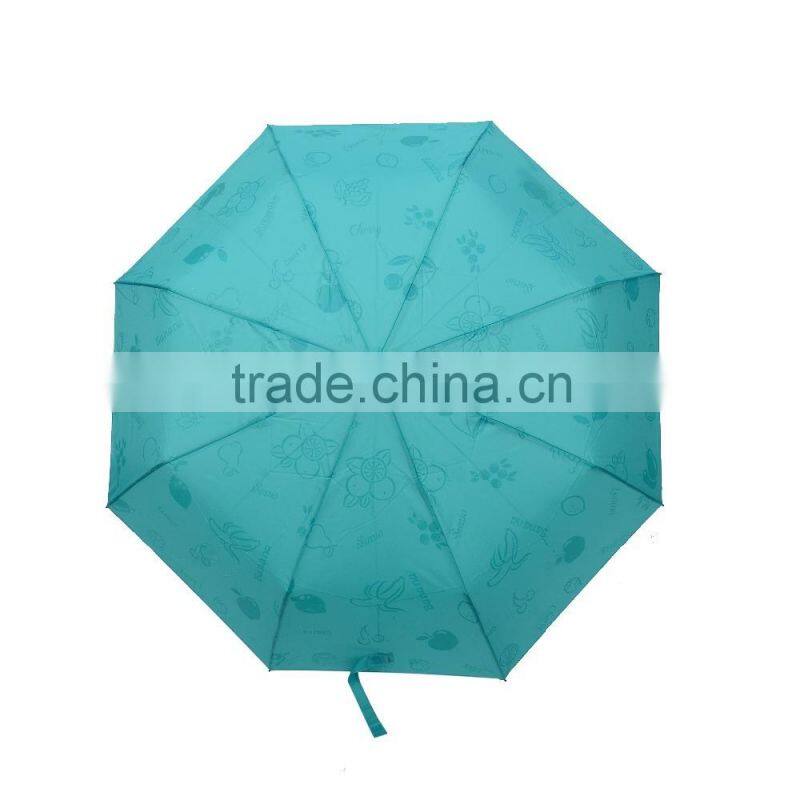 High quality fashion magic color changing umbrella folding gift umbrella