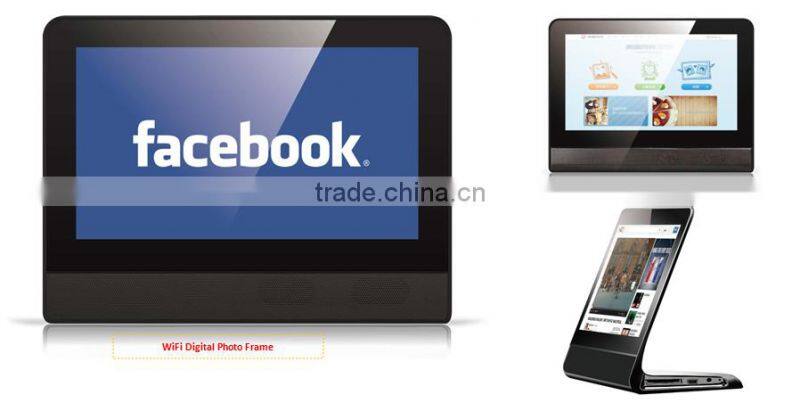 Android OS 4.4 media player 7 inch digital photo frame with wifi