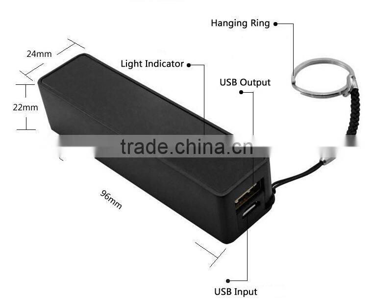 New Product Portable 18650 Usb Charger with Built in Cable for Phone, MP3