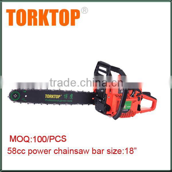 Chinese gasoline cheap manual petrol 5800 58cc chainsaw
