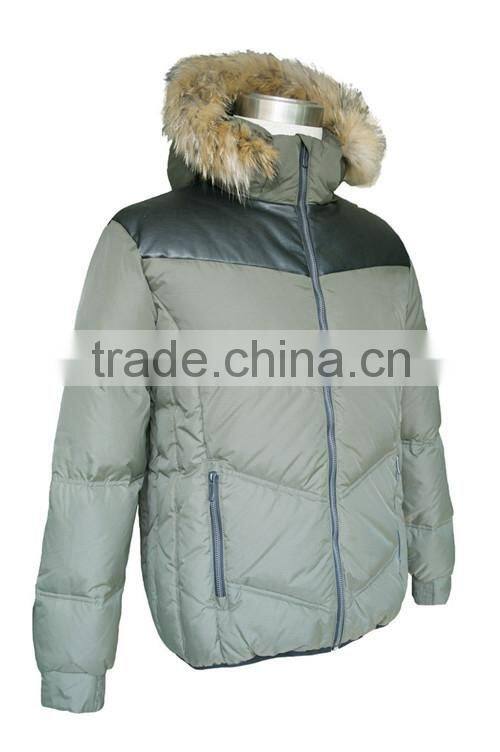 Mens Casual jackets with hood Winter Jacket goose down