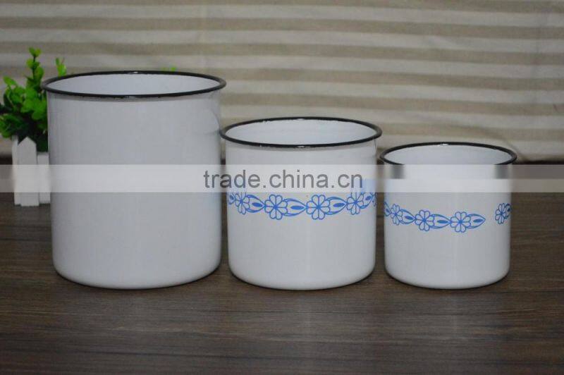 Metal enamel canister set,high quality tumbler