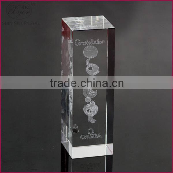 2015 china paperweight cheap crystal trophy in dubai
