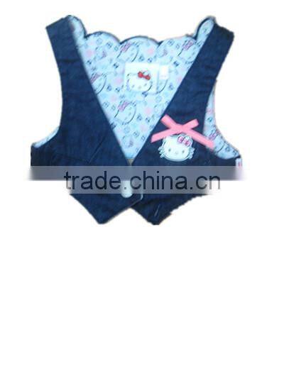 soft garment washing waistcoat denim bolero vest baby bolero China manufacturer