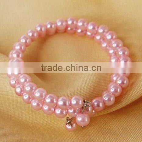 table decoration & accessories type pink plastic pearls beaded handmade napkin ring