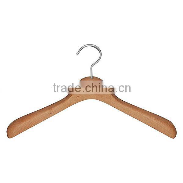 Professional standard wood clothes hanger with locking bar
