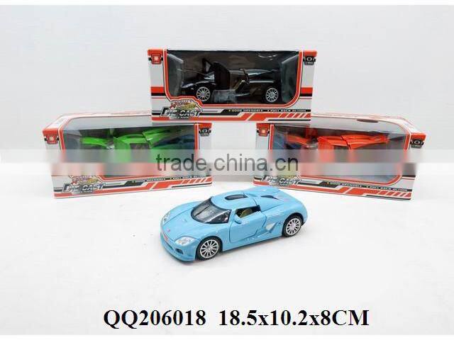 Pull back die cast car with light & IC