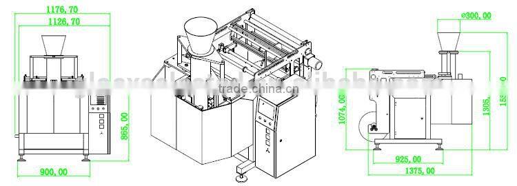 Vertical Type Mini 620 automatic wheat flour packing machine
