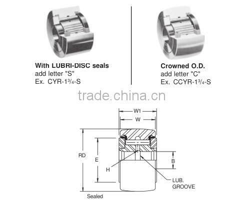 CYR-3/4 Camrol cam follower bearings, track roller needle bearings