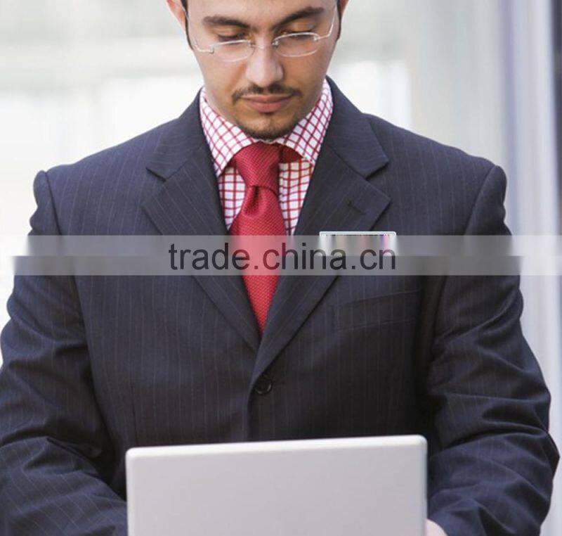 Wearable Video Name Tag W/ Lanyard Video Badge Video Photo Player VNT-1000B 9-11hrs Display 4GB Memory 3'' Screen