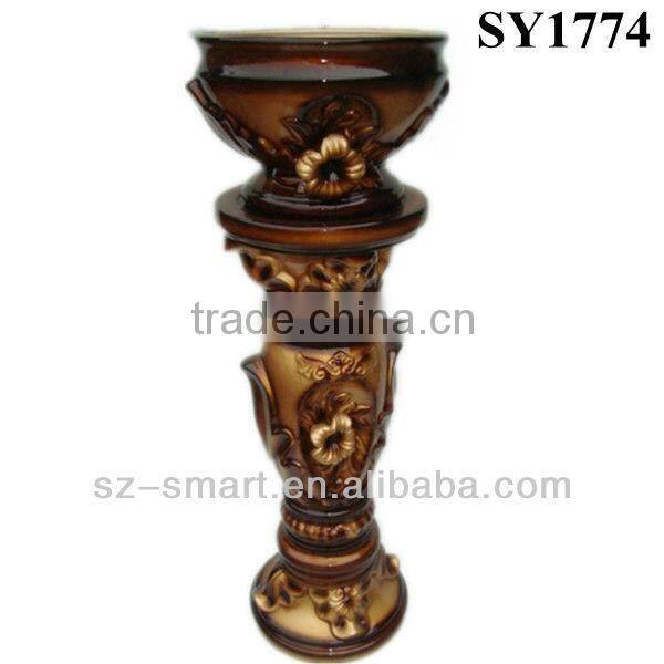 Pot for planter 39 inch roman column decoration wedding pot
