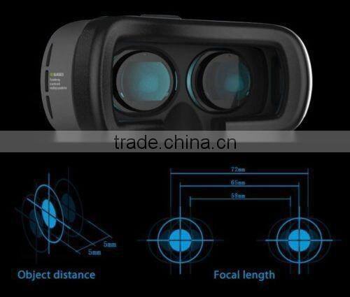 2016 New Arrive 3D VR Box Virtual Reality Glasses Cardboard Movie Game for Samsung IOS iPhone