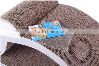 Mouse shaped premium cat scratcher tow in one lounge bed