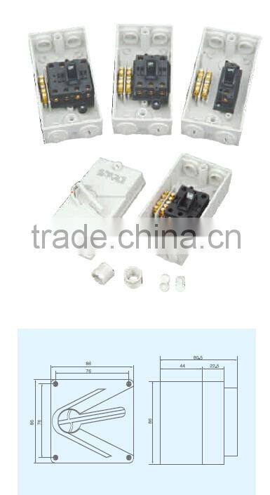 single pole 45A Hot selling waterproof isolator switch of the newest style