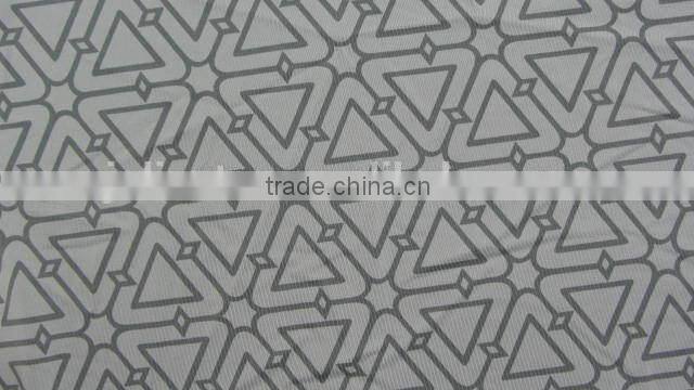 grey triangle polyester milk fiber Spandex print lycra fabric