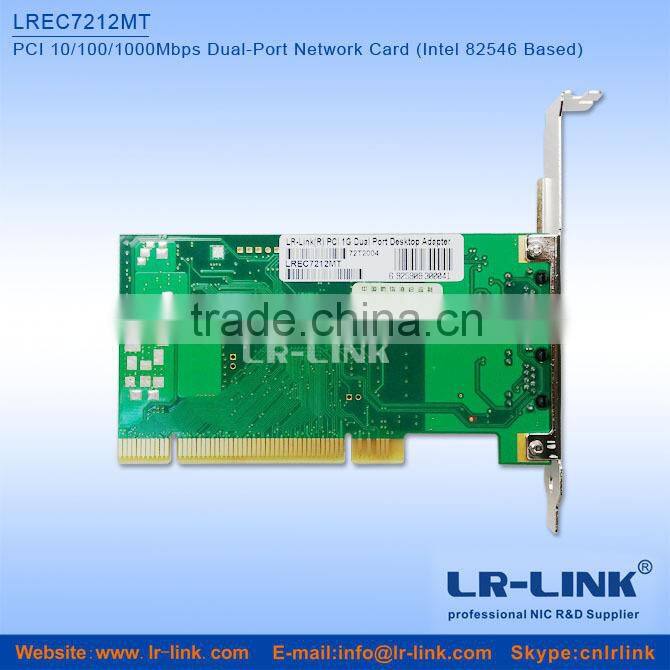 LREC7212MT Intel 82546 Chipset PCI 2 Dual Port Gigabit Ethernet LAN Card
