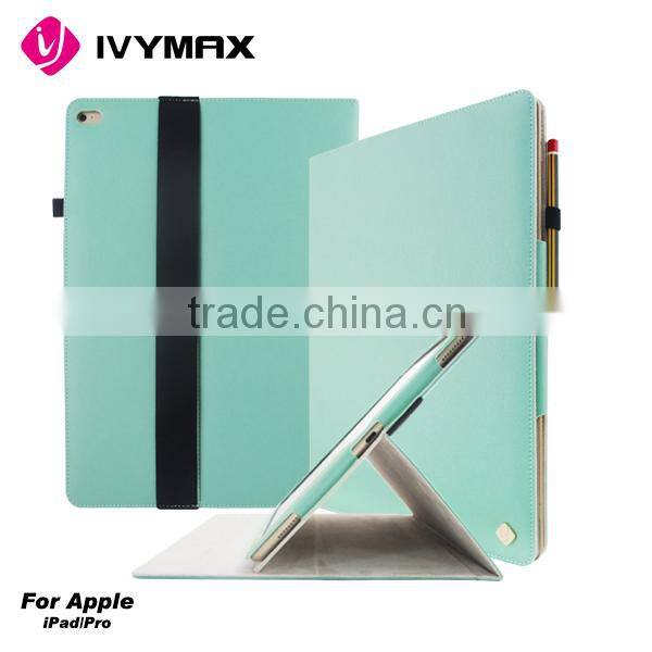PU wallet case for ipad pro soft case