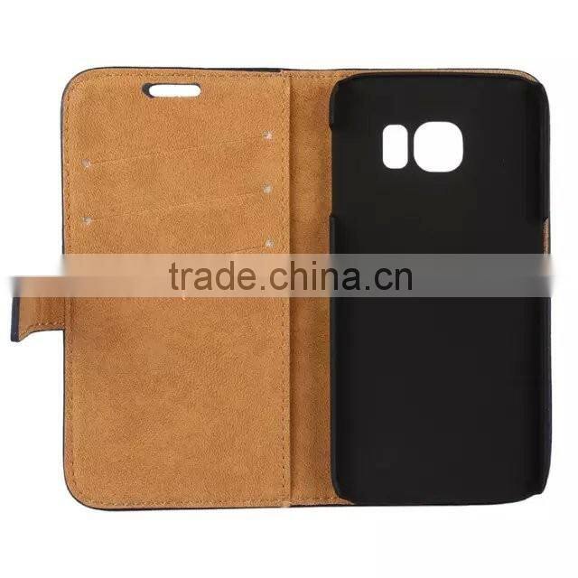 High selling retro filp leather case for samsung s6 edge
