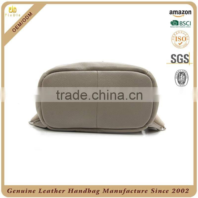 CSS1596-001 Made in china genuine leather tactical backpack Big size cow leather school bag Famous trveling bag