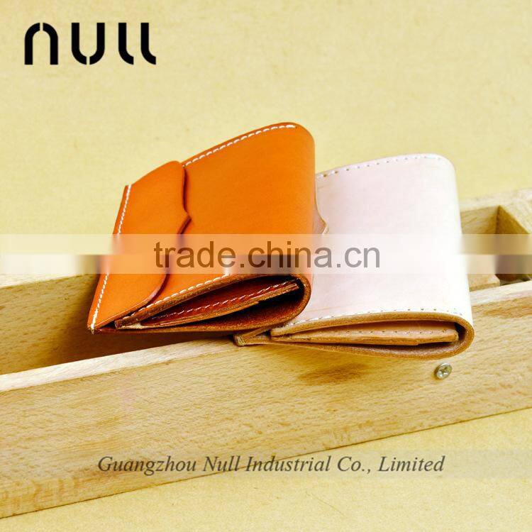 Hot Selling Wholesale Vegetable Tanning Top Layer Cowhide Leather Card Holder