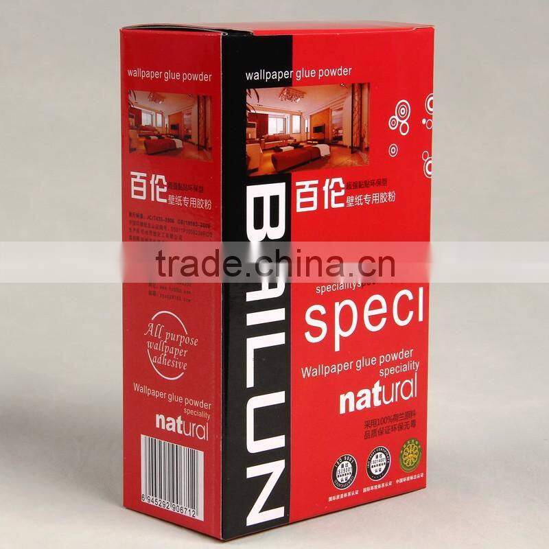 Packing box for wallpaper glue powder grey paperboard for glue powder