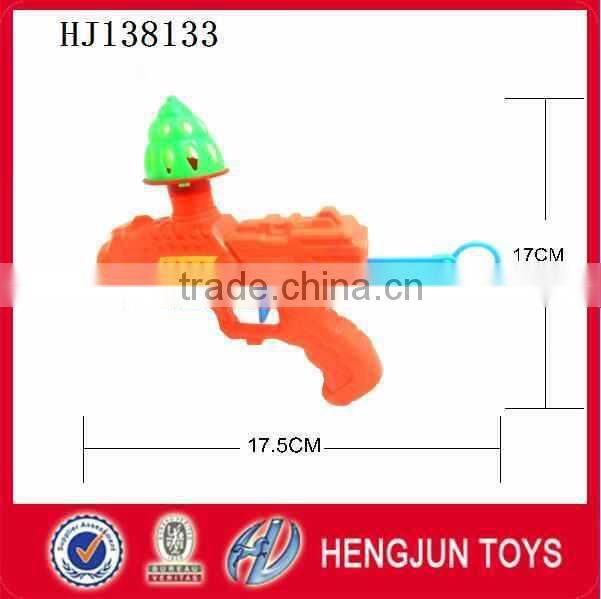 shantou Interesting plastic table tennis toy gun with Frisbee, gyro for sale
