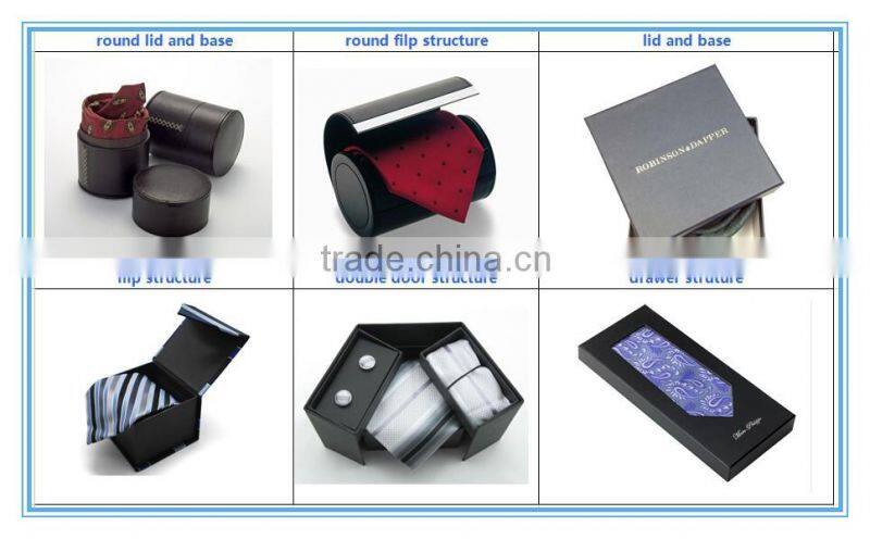 Square Paper Handmade Necktie Box For Sale