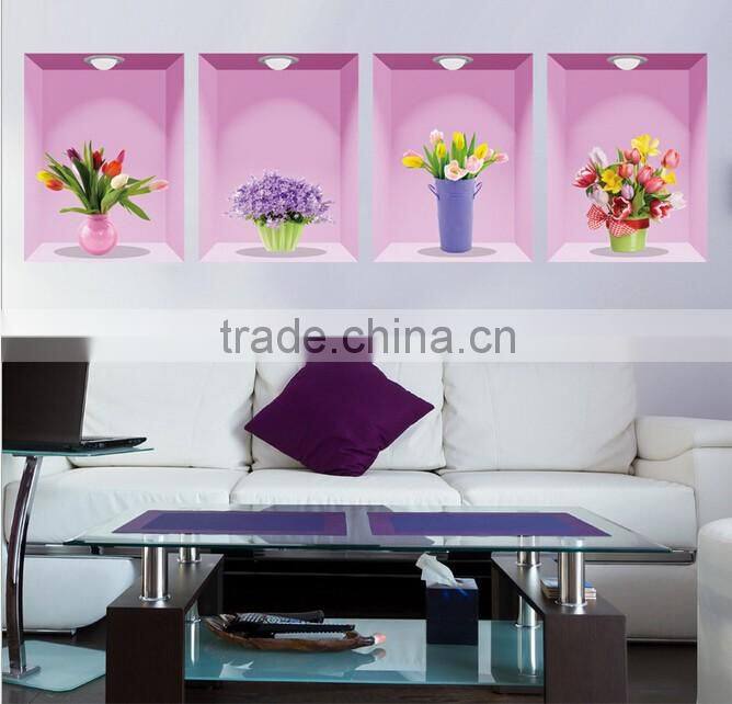 Wholesale Flower wall stick interior decoration materials