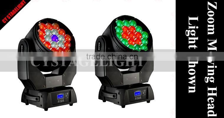 Pro Light Zoom Moving Heads 19x15W LED Moving Head RGBW Wash Light