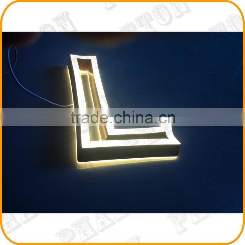 hot selling face lit and halo lit LED acrylic sign