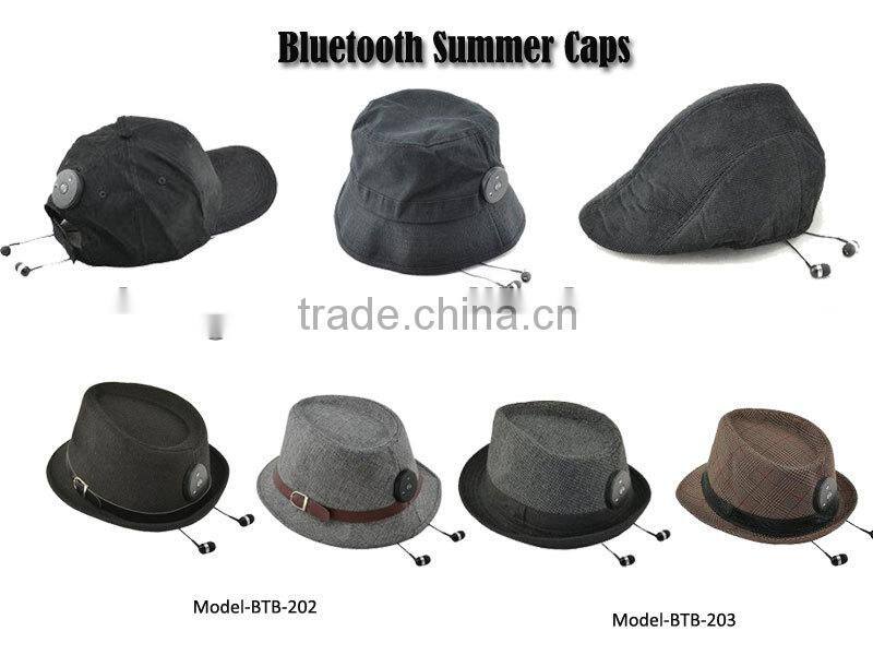 fashion adult unisex frayed bluetooth sun helmet