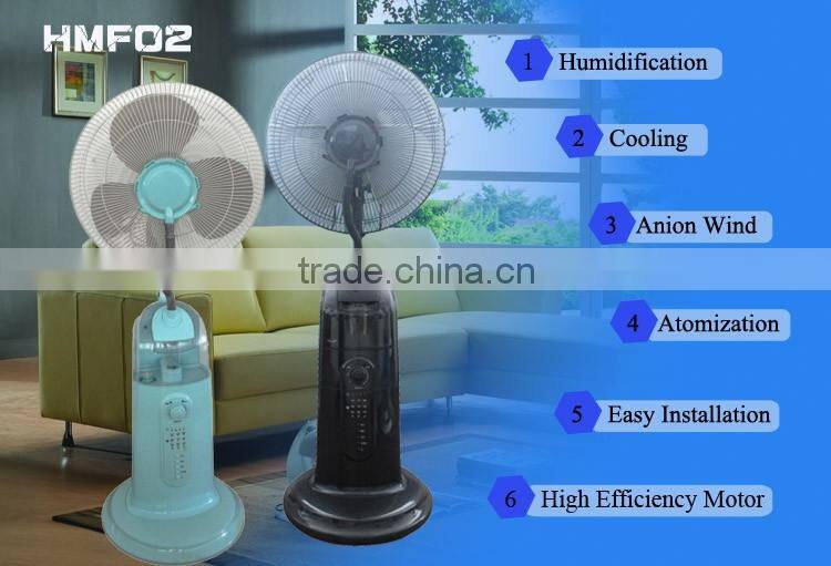 Air conditioning appliances electric fans with water mist