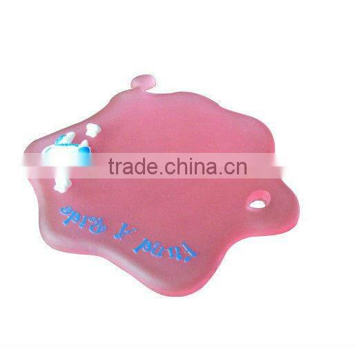 Rubber Cup Mat Flat Silk Printing Cup Mat (HC-R97)