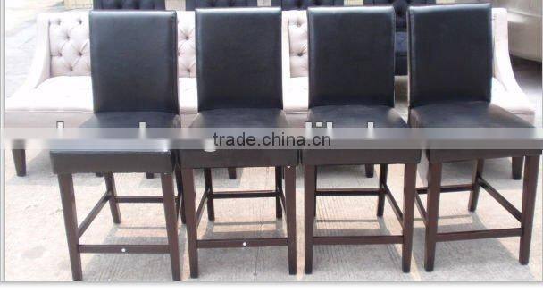 Black Leather Dinning chair HS-DC215