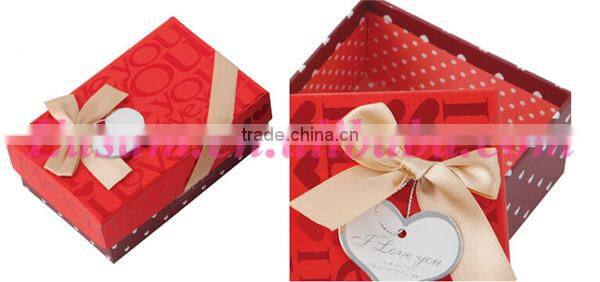 Yiwu custom love you 13.5*9*4.5cm bowknot christmas candy girl box