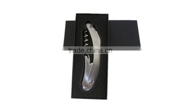 Multi-function waiters wine opener,Metal wine corkscrew with knife