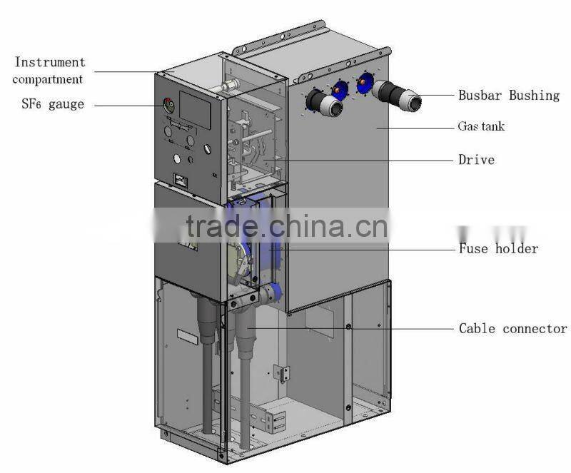 11kV 630A SF6 Insulated Metal-enclosed Compact Switchgear