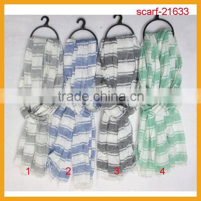 Plain Style and Printed Pattern 100 viscose scarf