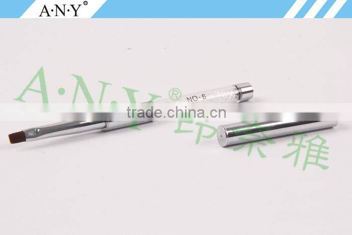 ANY Nail Art Beauty Care UV Gel Nails Building Rhinstone Flat Nlon Nail Brush Gel Nail Art