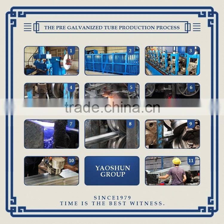 40x80 38x38 25x25 pre galvanized steel tube pipe hollow section