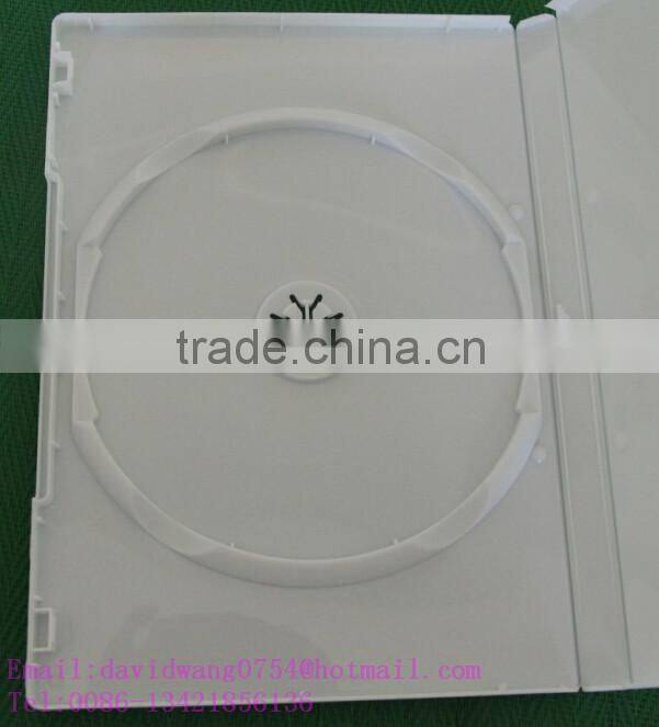 14mm Milky-White Single dvd case with smooth Film
