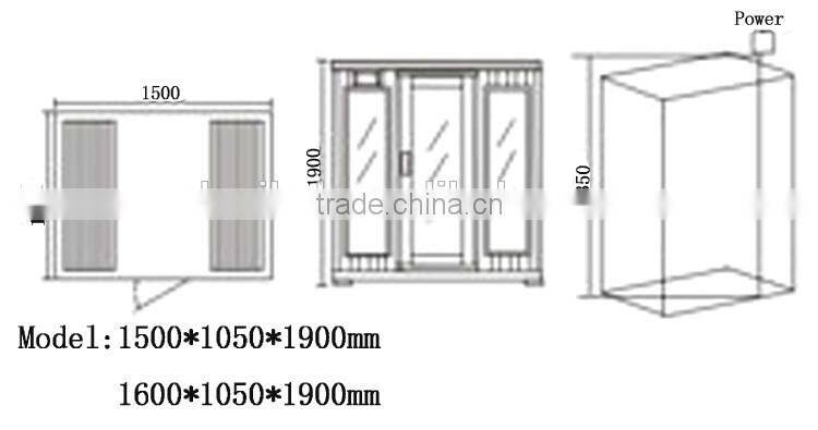CLASIKAL factory direct sale Model design wood steam sauna room
