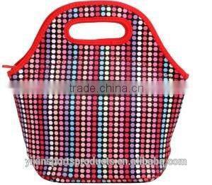 Waterproof Picnic Lunch Bag Tote ,neoprene lunch bag, promotional kids lunch bag