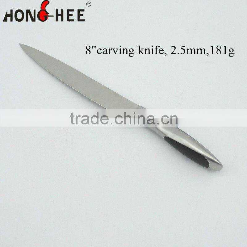 6 pcs Kitchen Knife Set with Magnetic Board Black