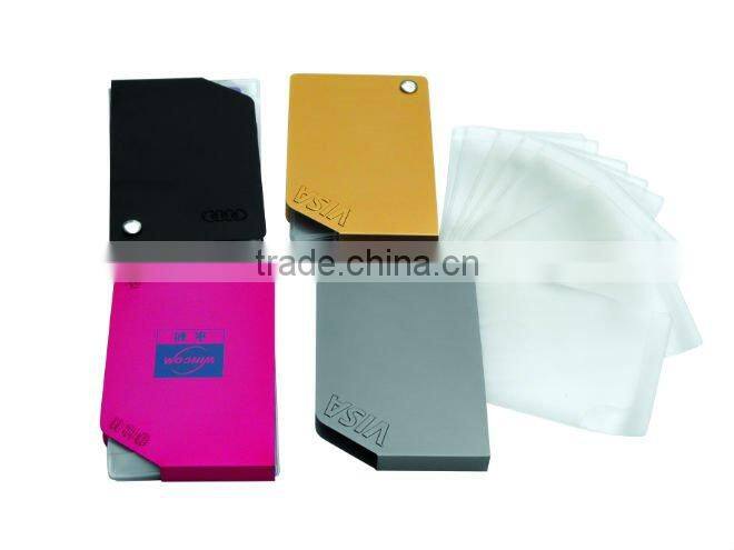 aluminum and pvc business name card holder